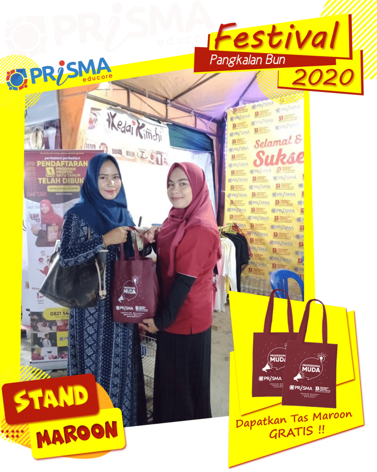 Kurangi Sampah Plastik, LPK Prisma Bagikan Tas Maroon